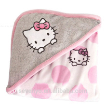 100% Bambus Baby Badetuch hellokitty CT-012 Baby Kapuzenhandtuch